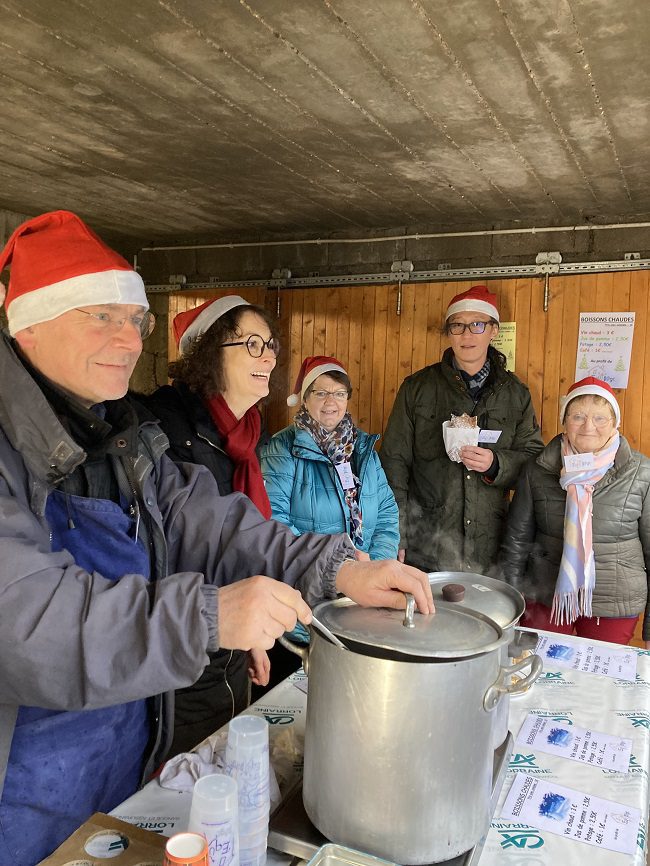Marché de Noël Vin chaud toute l'équipe