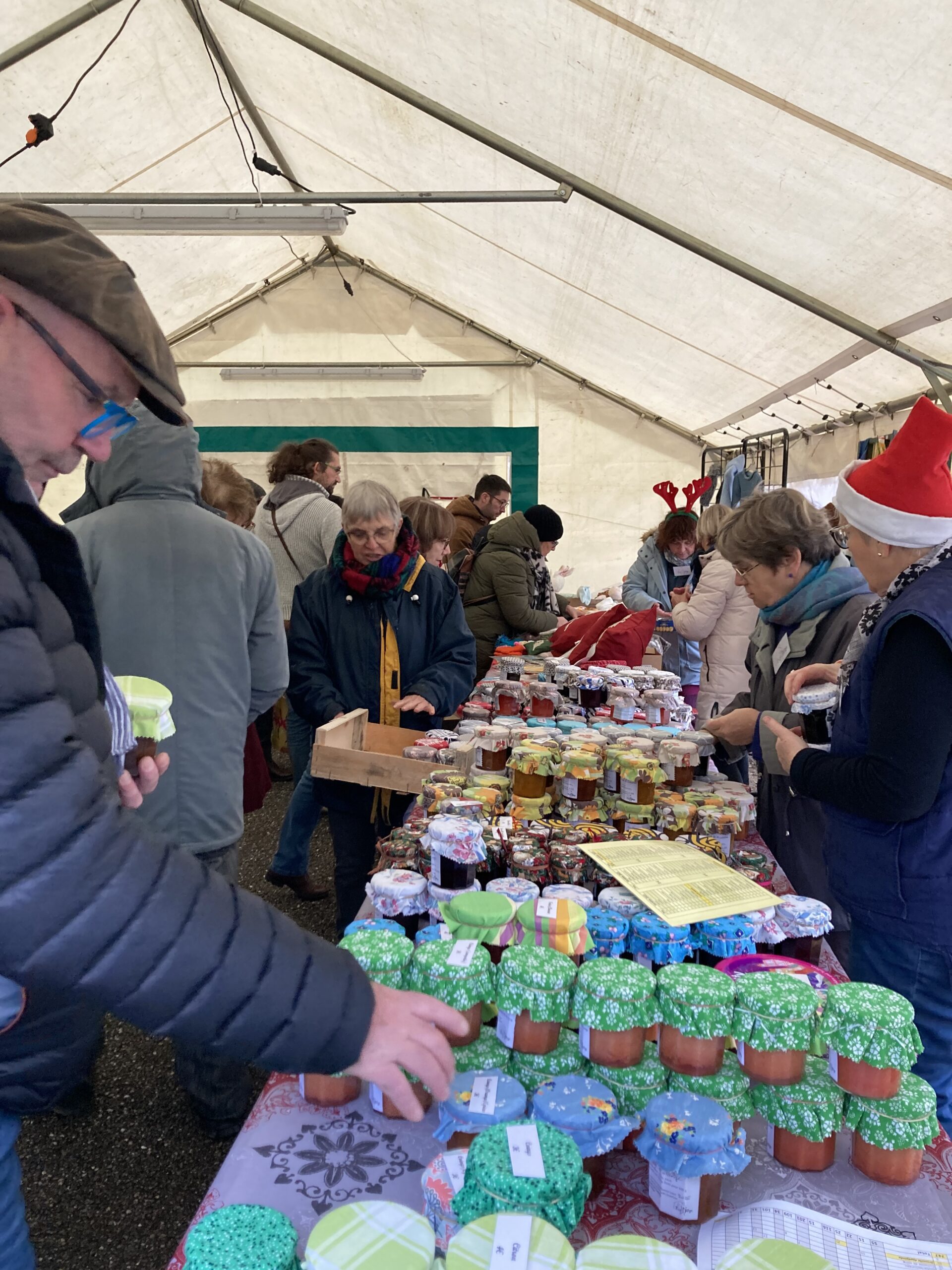 Marché de noël Artisanat confitures